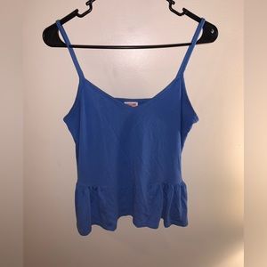 Baby blue Y2K babydoll tank top